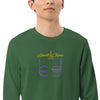 Liberté Chérie™ | <b>Sweat Féministe Brodé Lc By Lc Violet Jaune</b>