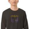Liberté Chérie™ | <b>Sweat Féministe Brodé Lc By Lc Violet Jaune</b>