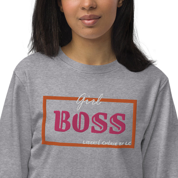 Liberté Chérie™ | <b>Sweat Féministe Brodé Girl Boss</b>