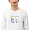 Liberté Chérie™ | <b>Sweat Féministe Brodé Lc By Lc Violet Jaune</b>