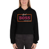 Liberté Chérie™ | <b>Sweat-Shirt Crop-Top Féministe Brodé Girl Boss</b>