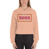 Liberté Chérie™ | <b>Sweat-Shirt Crop-Top Féministe Brodé Girl Boss</b>