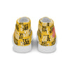 Liberté Chérie™ | <b>Baskets Féministes Hautes En Toile Femme Votez Simone Jaune</b>
