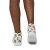 Liberté Chérie™ | <b>Baskets Féministes Hautes En Toile Femme Votez Simone Beige</b>