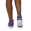 Liberté Chérie™ | <b>Baskets Féministes Hautes En Toile Femme Votez Frida Prune</b>
