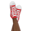 Liberté Chérie™ | <b>Baskets Féministes Hautes En Toile Femme Votez Coco Rouge</b>
