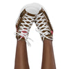 Liberté Chérie™ | <b>Baskets Féministes Hautes En Toile Femme Votez Simone Marron</b>