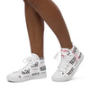 Liberté Chérie™ | <b>Baskets Féministes Hautes En Toile Femme Votez Frida Blanche</b>