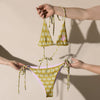 Liberté Chérie™ | <b>Maillot De Bain Féministe Deux Pièces Mon Coeur Olive</b>