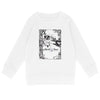 sweat premium sorcière croquis monogram rose enfant