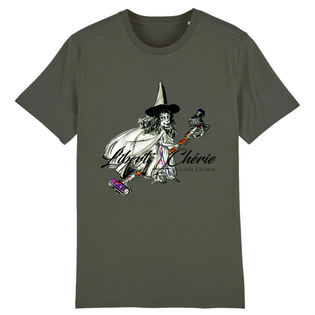 Liberté Chérie™ | <b>T-Shirt Féministe Manches Courtes Sorcière</b>