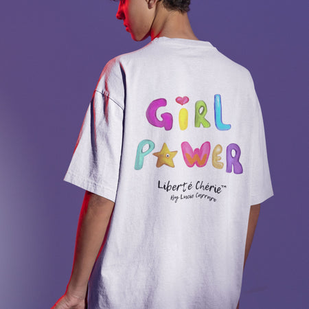 Liberté Chérie™ | <b>T-Shirt Féministe Oversize Girl Power Graphique</b>