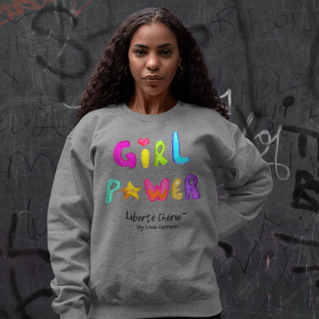 Liberté Chérie™ | <b>Sweat Féministe Bio Girl Power Graphique</b>