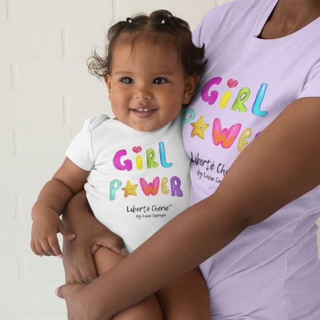 Liberté Chérie™ | <b>Body Féministe Bio Girl Power Graphique</b>