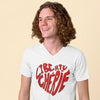 Liberté Chérie™ | <b>T-Shirt Féministe Col V Mon Coeur</b>