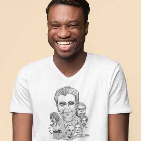 Liberté Chérie™ | <b>T-Shirt Féministe Col V Les Féministes</b>