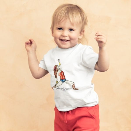 Liberté Chérie™ | <b>T-Shirt Féministe Enfant Posture De Guerrière</b>