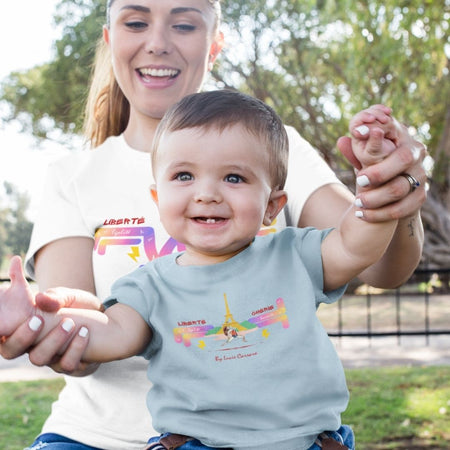 Liberté Chérie™ | <b>T-shirt Féministe Enfant Bio WW Yoga</b>