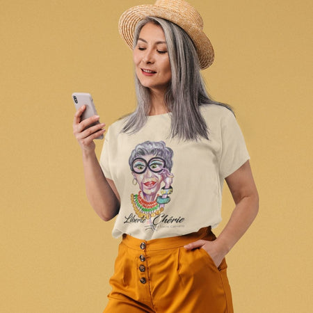 Liberté Chérie™ | <b>T-Shirt Féministe Manches Courtes Bio Iris</b>