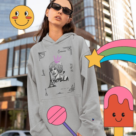 Liberté Chérie™ | <b>Sweat à Capuche Féministe Champion® Angela Queen</b>