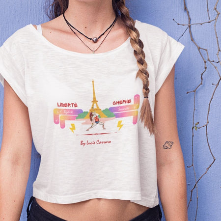 Liberté Chérie™ | <b>Crop Top Féministe WW Yoga</b>
