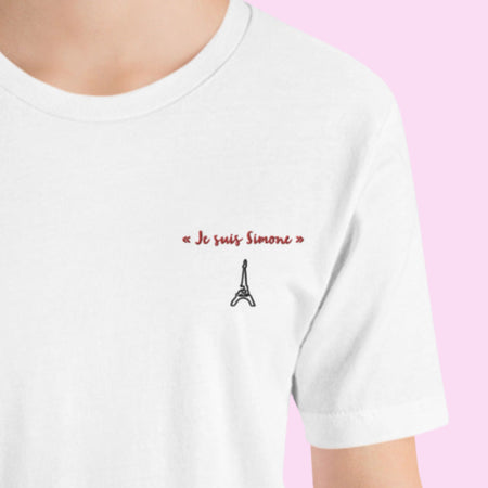 Liberté Chérie™ | <b>T-shirt Féministe Engagé Brodé Je Suis Simone</b>