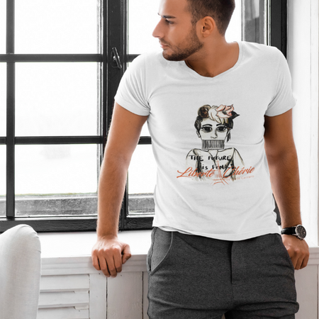 Liberté Chérie™ | <b>T-Shirt Féministe Col V Diktat</b>
