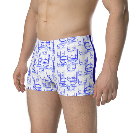 Liberté Chérie™ | <b>Boxer Féministe Monogram Lc By Lc Bleu</b>