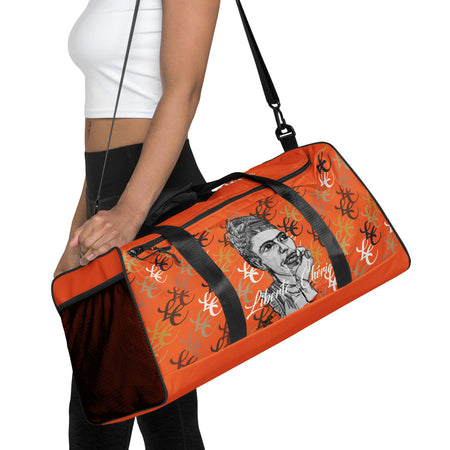 Liberté Chérie™ | <b>Sac De Voyage Féministe Frida Monogramme Orange</b>