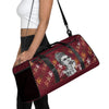 Liberté Chérie™ | <b>Sac De Voyage Féministe Frida Monogramme Lie De Vin</b>