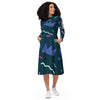 Liberté Chérie™ | <b>Robe Féministe Midi Simone 90' Pétrole</b>