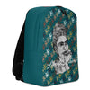 Liberté Chérie™ | <b>Sac À Dos Féministe Frida Monogramme Emeraude</b>