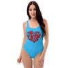 Liberté Chérie™ | <b>Maillot De Bain Féministe Une Pièce Mon Coeur Turquoise</b>