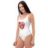 Liberté Chérie™ | <b>Maillot De Bain Féministe Une Pièce Mon Coeur Blanc</b>