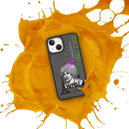 Liberté Chérie™ | <b>Coque de Téléphone Pop Art Féministe Biodégradable Angela Queen</b>