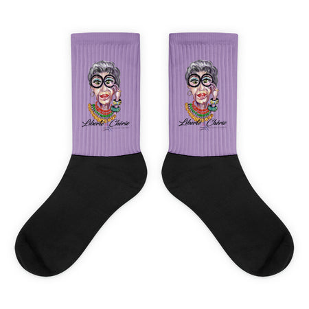Liberté Chérie™ | <b>Chaussette Féministe Iris Apfel Lilas</b>