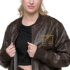 Liberté Chérie™ | <b>Veste Bomber Féministe en similicuir LC by LC</b>