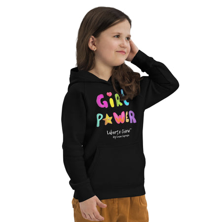Liberté Chérie™ | <b>Sweat A Capuche Féministe Enfant Girl Power Graphique</b>