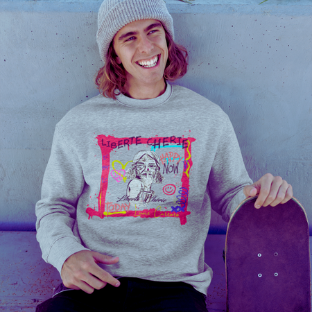 Liberté Chérie™ | <b>Sweat Féministe Bio Homme Fuck Tag</b>