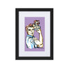 Liberté Chérie™ | <b>Affiche Pop Art Féministe We Can Do It Lilas</b>