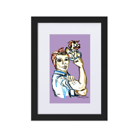 Liberté Chérie™ | <b>Affiche Pop Art Féministe We Can Do It Lilas</b>