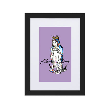 Liberté Chérie™ | <b>Affiche Pop Art Féministe Lilas</b>