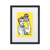 Liberté Chérie™ | <b>Affiche Pop Art Féministe We Can Do It Jaune</b>