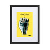 Liberté Chérie™ | <b>Affiche Pop Art Féministe  Encadrée Girl Power Jaune</b>