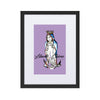 Liberté Chérie™ | <b>Affiche Pop Art Féministe Lilas</b>