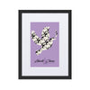 Liberté Chérie™ | <b>Affiche Féministe Encadrée Colombe Monogramme Lilas</b>