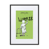 Liberté Chérie™ | <b>Affiche Pop Art Féministe Encadrée Mamie Vert</b>