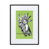 Liberté Chérie™ | <b>Affiche Pop Art Féministe Statut Libéré Vert</b>