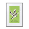 Liberté Chérie™ | <b>Affiche Féministe Encadrée Colombe Monogramme Vert</b>