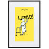 Liberté Chérie™ | <b>Affiche Pop Art Féministe Encadrée Mamie Jaune</b>